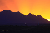 Fiery Sunrise over St George Utah