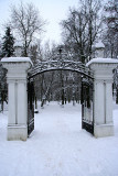 Entrance into winter park
