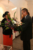 Congratulations for author of the exhibition