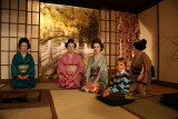 Young visitor on Tea House Chashitsu