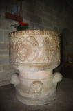 Heligkorskyrka Baptismal Font