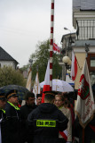 Pull in of flag on mast