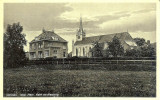 Ommen, NH kerk en pastorie, circa 1935
