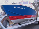 Close view of the bow.  Gotta love that oil-based enamel for this kind of work.