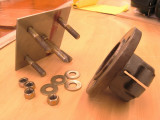 Disassembled; 3-8ths diameter Grade 8 bolts used.  Plate is 0.120 inch stainless.