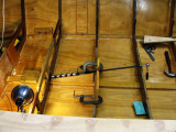 Most of the boring was done by hand using a socket wrench for better control.