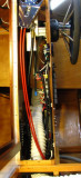 Port view of helm innards; rear panel falls back, for easier wire-up and service.  Succeeding photos: details inside helm