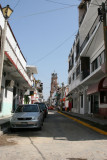 Lots of wires and narrow streets