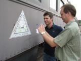 Dan Kohlberg Photographing a CO&E monogram at the Gateway Rail Services Tour (I smell a decal coming...)