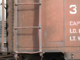 Gateway Rail Services Tour.  Note the Chalk Marks on This Retired RI Box Car.