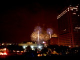 London - Fireworks from our hotel window