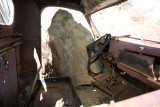 Rock Rolled Down Cliff into Truck