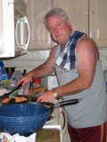 Steve Cooking (A Rare Sight)