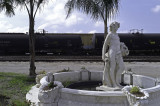 Concrete statue and petroleum cars, Airline Drive, Metairie.