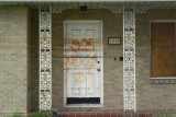 House in the Lakeview neighborhood, with flood lines visible.