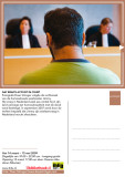 To date, Jimmy's request for a passport has not been answered. On 20th October 2008, he applied for an extension of his legal residency in the Netherlands. He is currently awaiting a decision, which will be taken by 19th July 2009 at the latest.
With his temporary status, Jimmy is allowed to study in the Netherlands, but has no work permit.
The photos were taken in court on September 14, 2007.
Representatives of the immigration defense did not want to appear in the photos – they have been ‘blurred’.