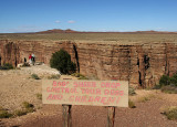 Controlling the dogs at the Little Colorado River Gorge