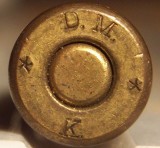 6.5 mm Bergmann   DMK        (3) Headstamp