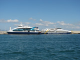 The Two New Competing Ferries Resting Together