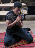 Sethi Praying at Angkor Wat