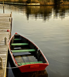 red rowboat