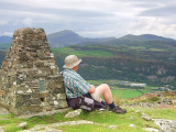 Looking  north  to  Moel  Hebog ,782m.