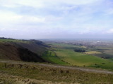Looking  west  along  Westbury  Hill, from  Bratton  Camp.