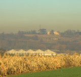Hill Hall overlooking the Stapleford Airfield.