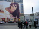 fragments of the Berlin Wall at Potsdamer Platz