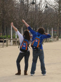 Students in Jardin des Tuileries