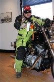 Dont mess with a day glow harley guy