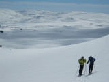 on the way up - Hardangervidda in the background