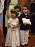 Flower girl and boy