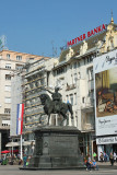 Statue of ban Josip Jelačić on a horse