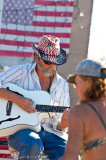 Musican at the Slab City talent show