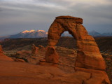 Delicate Arch just after sunset, 7:20pm