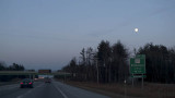 On the way home, the moon is full!