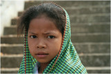 Girl with green shawl-Phnom Baset