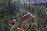 train in Fraser River Valley