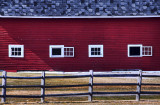 Fence and Windows On Barn