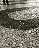 while strolling