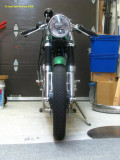 1224 Frontal view showing how narrow the bike is