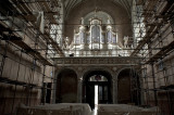 renovation of catholic church in Zolkiv