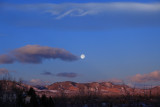 Blue Moon setting over the Rockies
