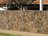 Wall Made of Lava Rock