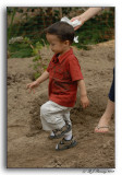 My Grandson Marching Off to the Dirt Pile