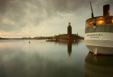 riddarfjarden and a old boat