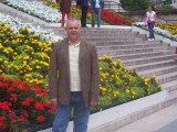 Dave on the steps of the Madeleine Church Paris