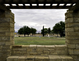 Swimming area from bathhouse breezeway