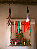 Altar with candles lit